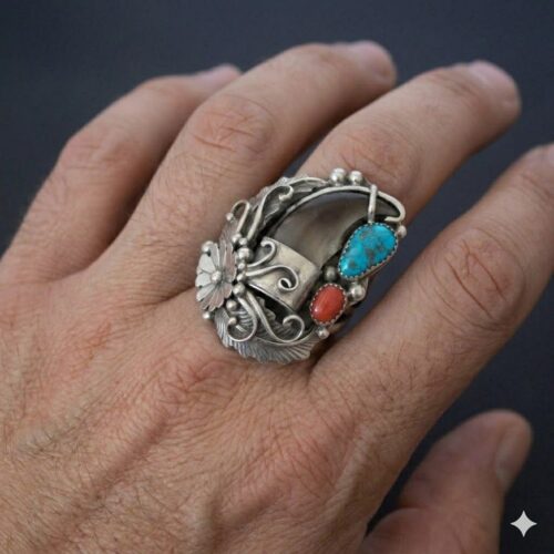 Bear Claw Mens Ring