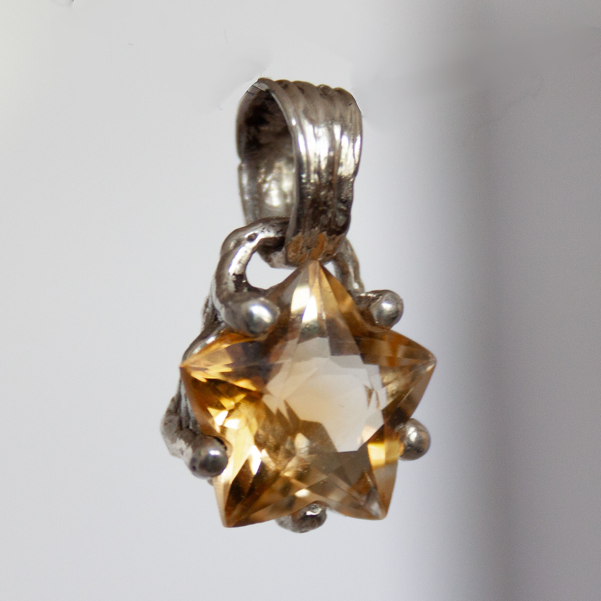 Citrine Star Silver Pendant - Image 2