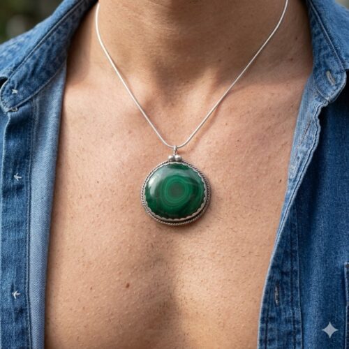 Clarence Chama Malachite Pendant