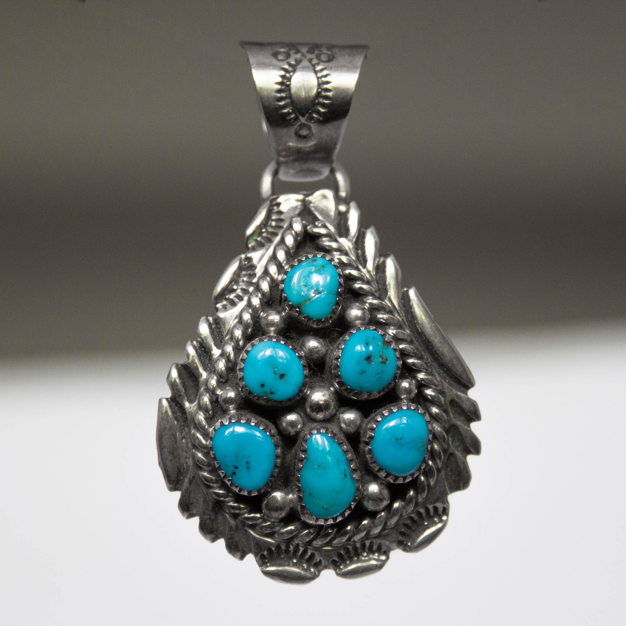 Classic Navajo Turquoise Pendant