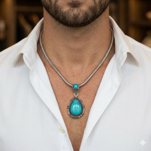Eugene Belone Turquoise Pendant