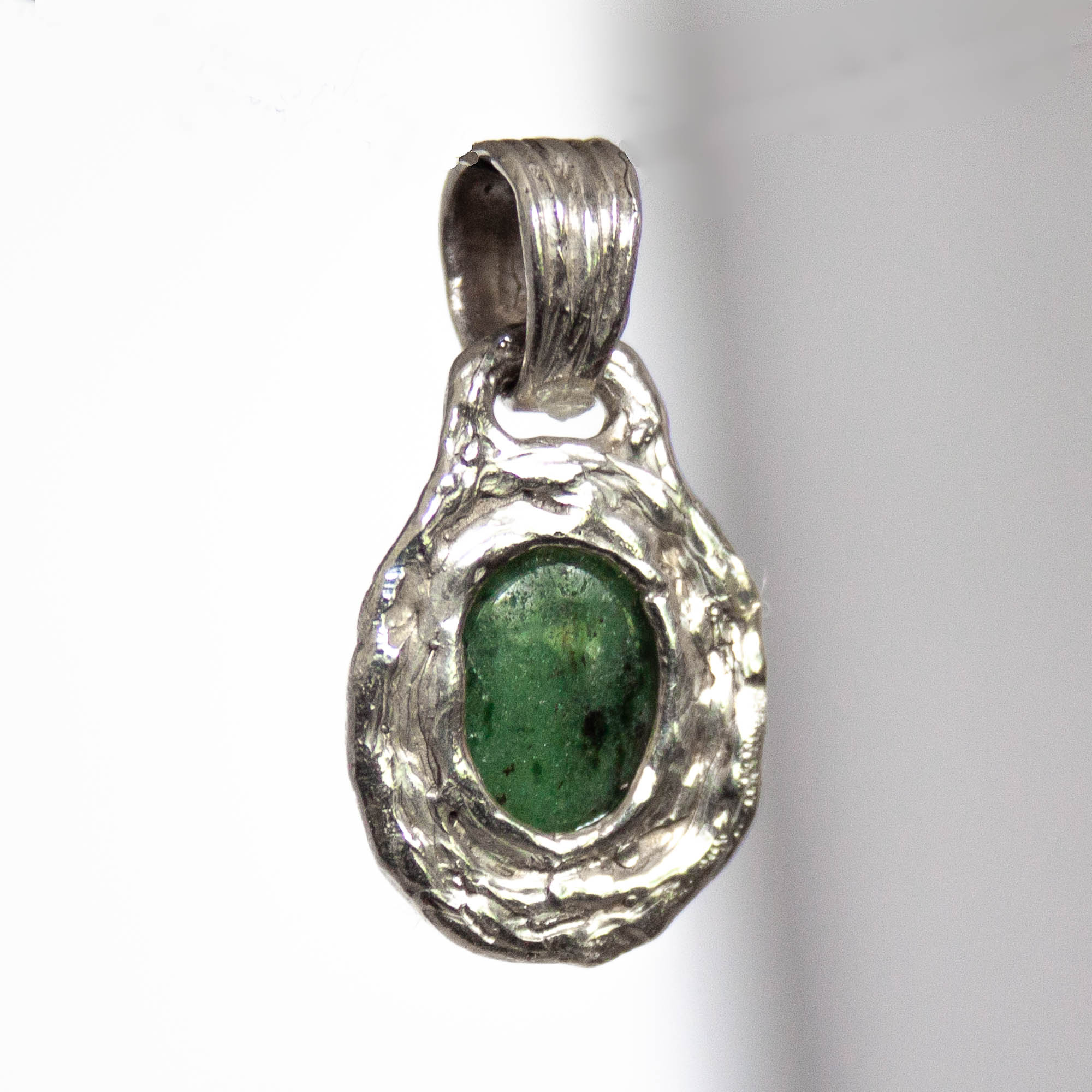 Ruby Fuschite Silver Pendant - Image 5