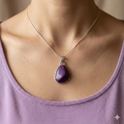 Sterling Silver Sugilite Pendant