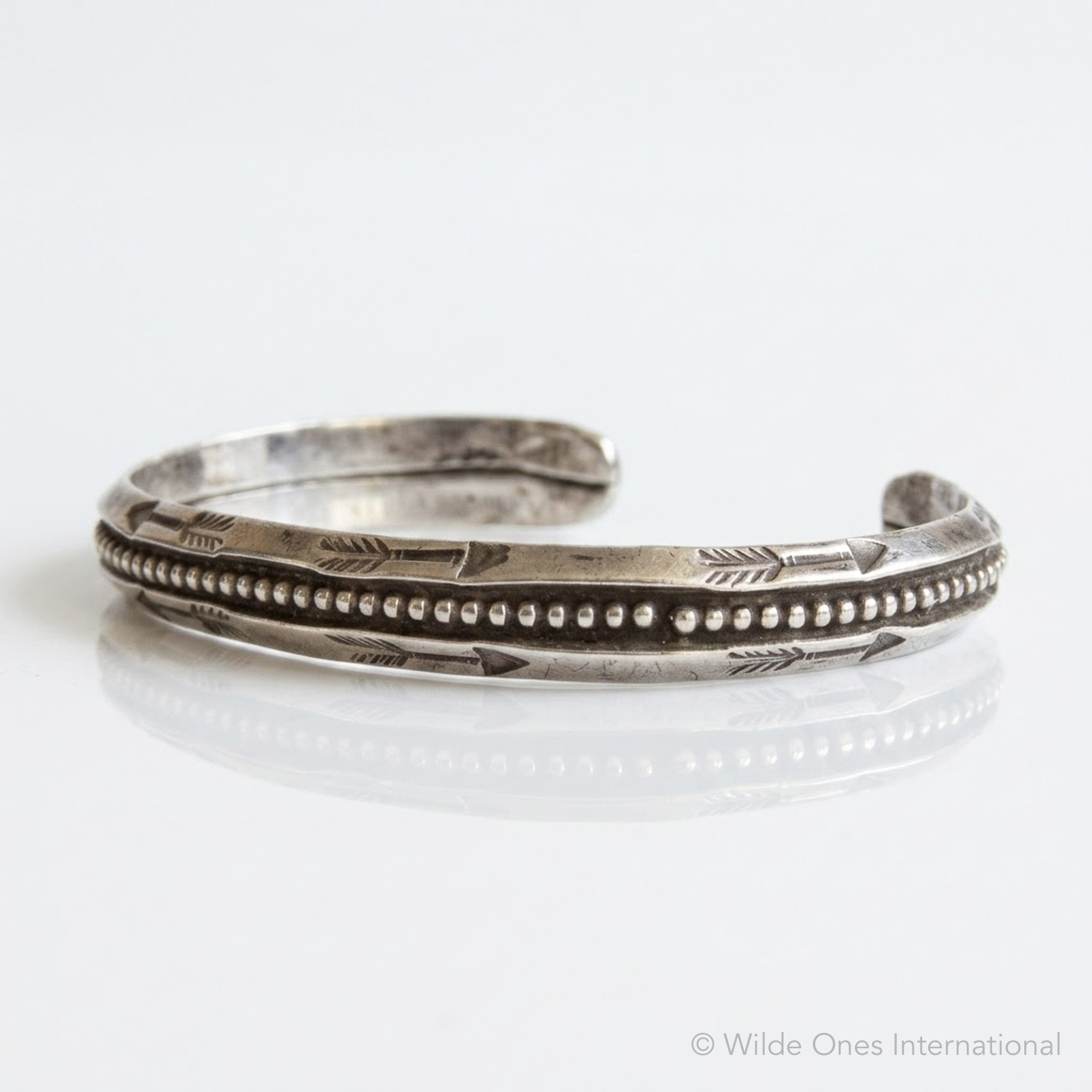 1940s Navajo Silver Bracelet - Image 6