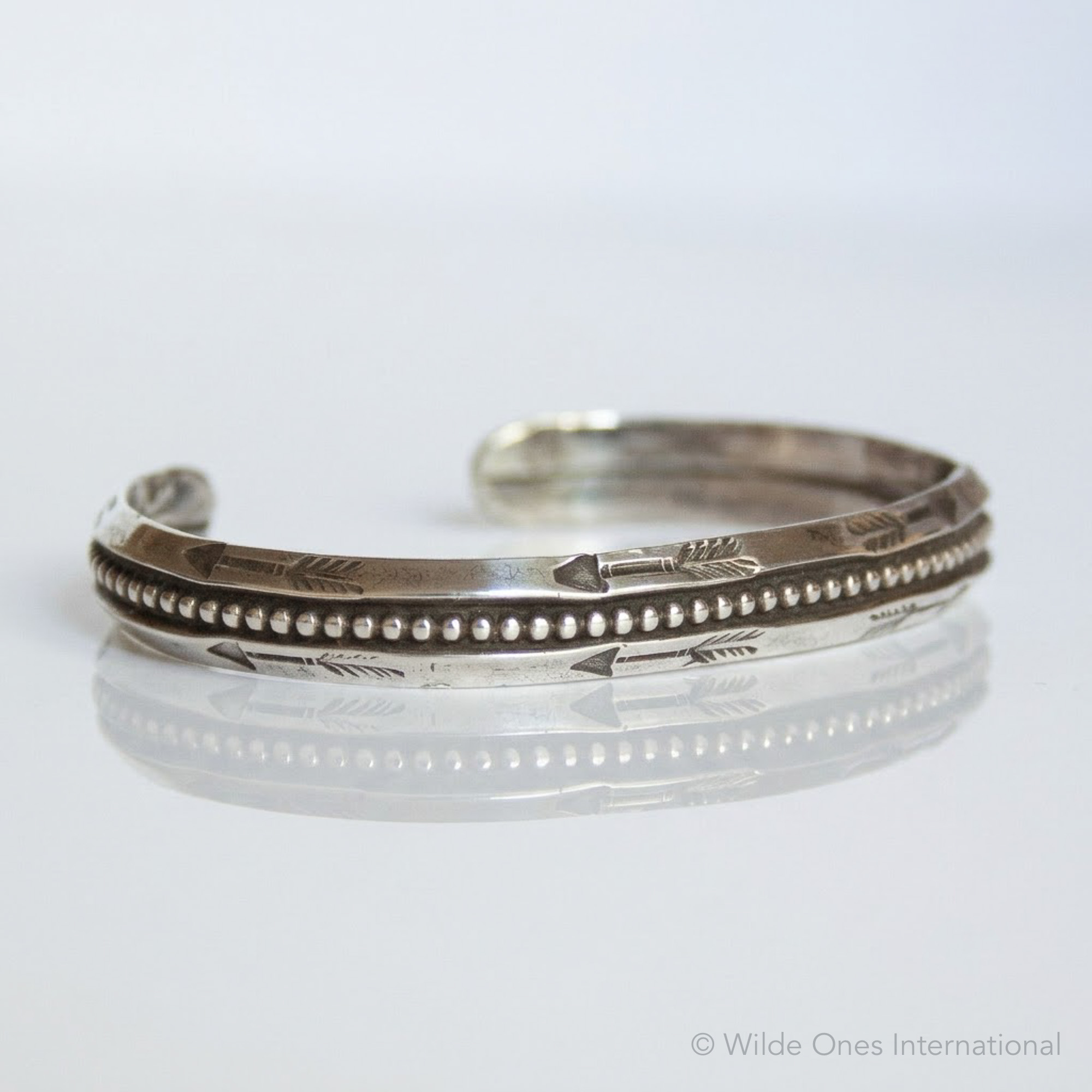 1940s Navajo Silver Bracelet - Image 2