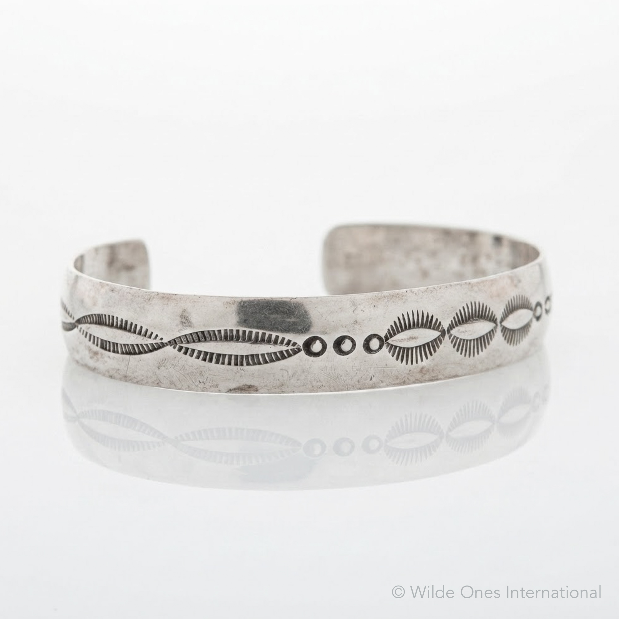 1950s Navajo Silver Bracelet - Image 2