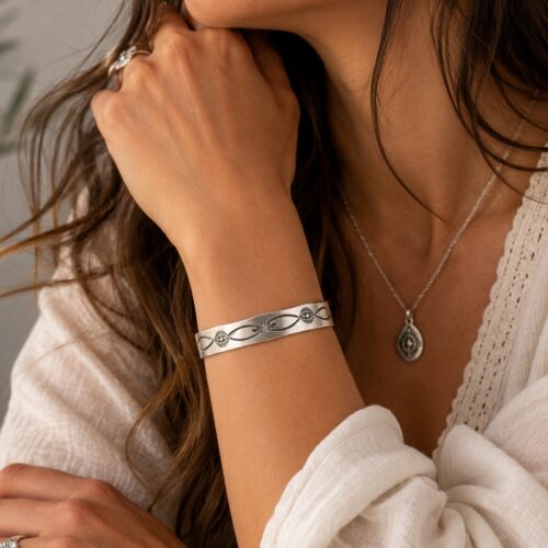 Belinda Woody Silver Bracelet