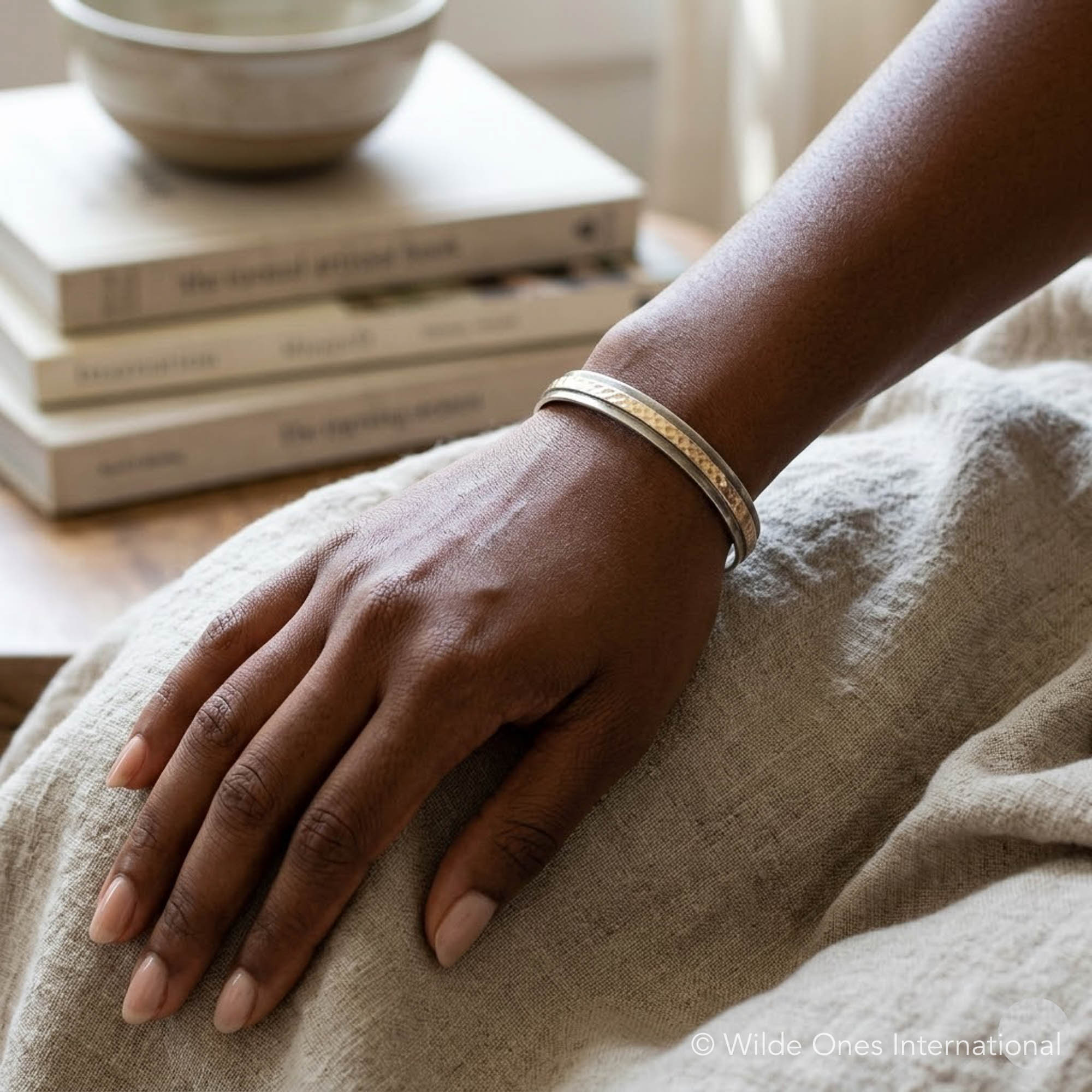 Brass Silver Baroni Bracelet - Image 7