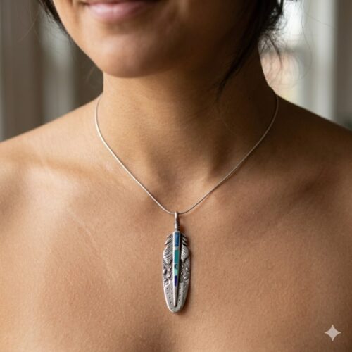 David Rosales Feather Pendant