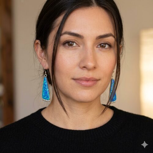 Mary Ann Spencer Opal Earrings