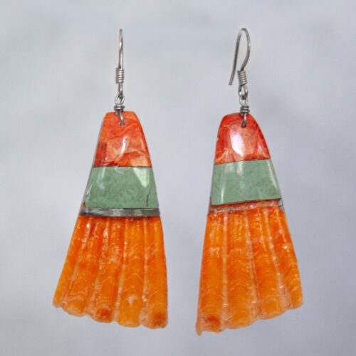 Native Shell Turquoise Earrings