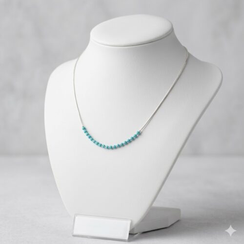 Navajo Trade Bead Silver Necklace