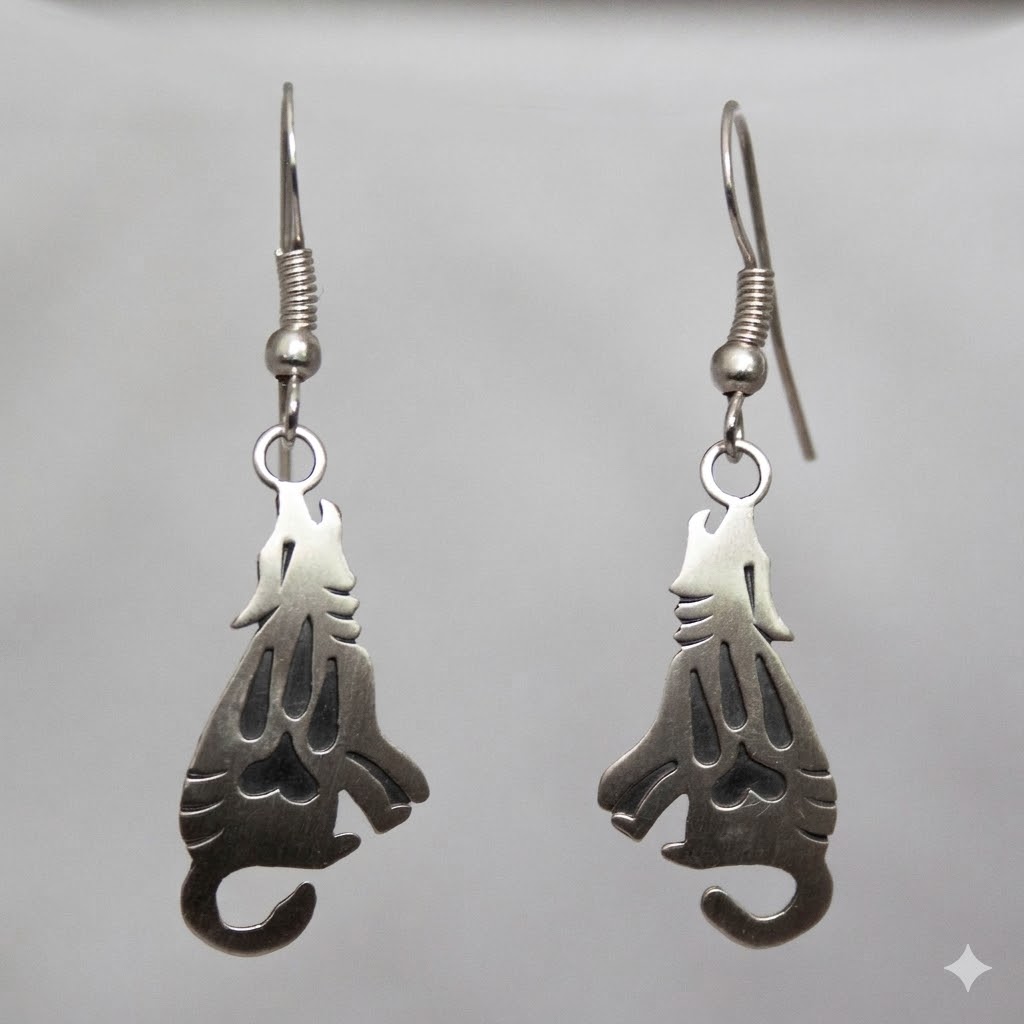 Robert Gene Coyote Earrings
