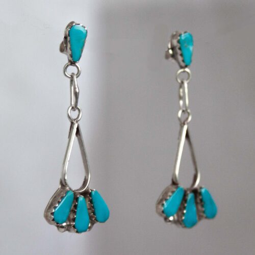 Small Delicate Turquoise Earrings