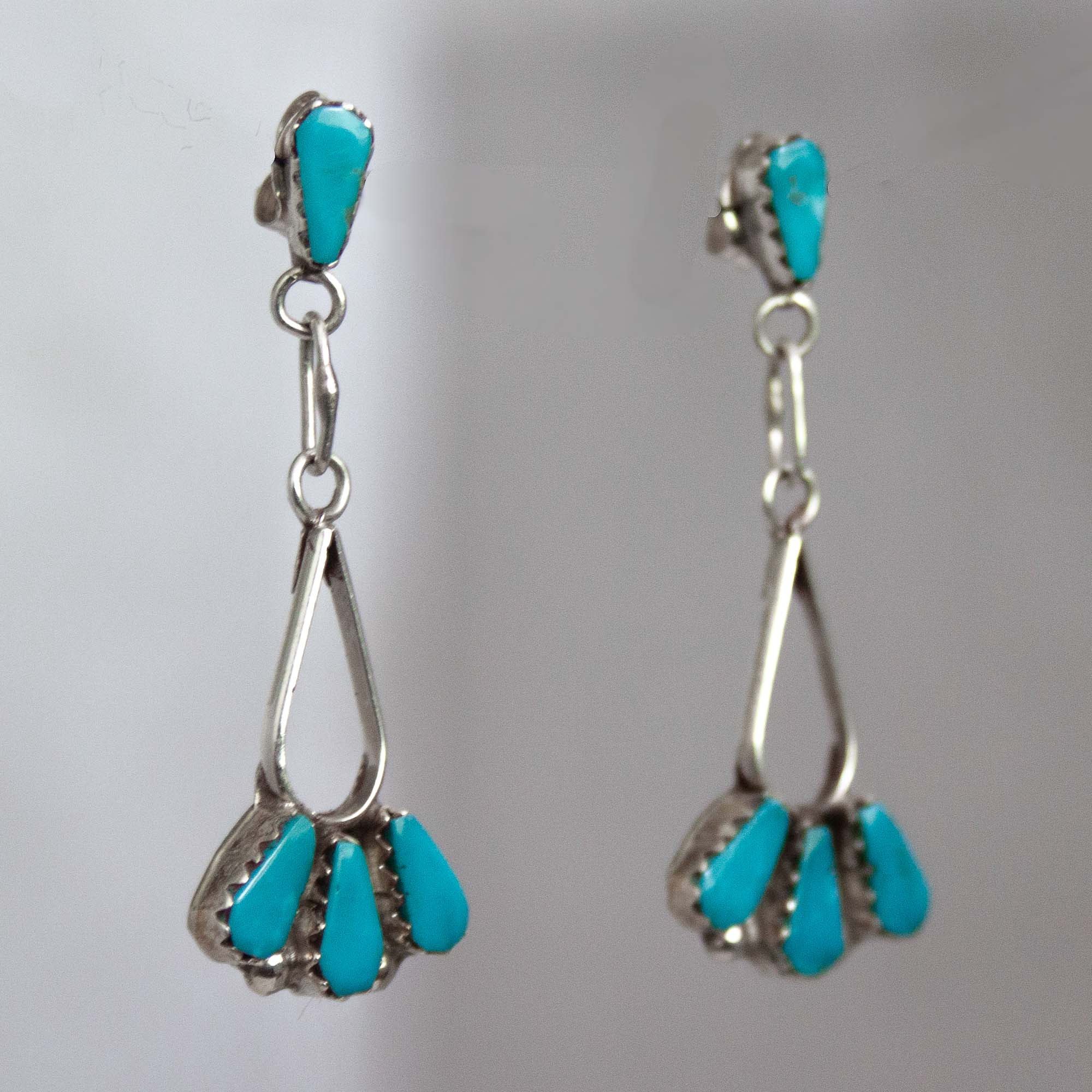 Small Delicate Turquoise Earrings