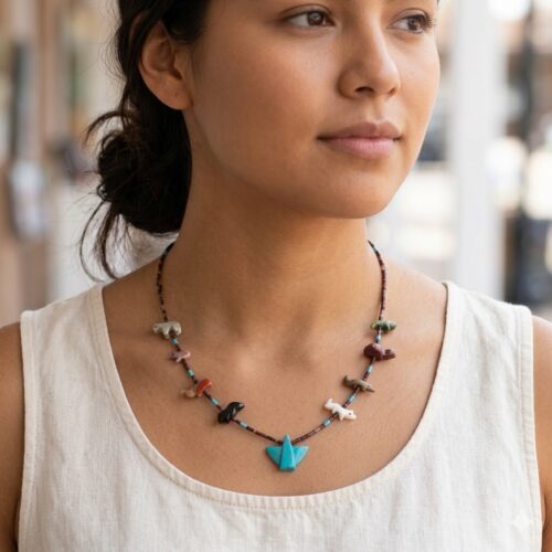 Southwest Fetish Animal Necklace