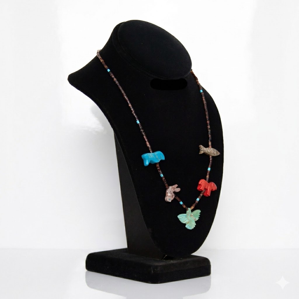 Traditional Zuni Fetish Necklace - Image 2