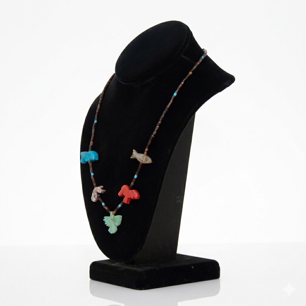 Traditional Zuni Fetish Necklace - Image 3