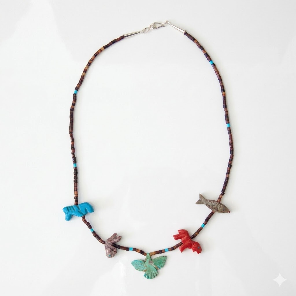 Traditional Zuni Fetish Necklace - Image 4