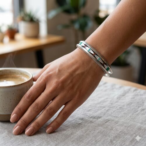 Traditional Zuni Inlay Bracelet