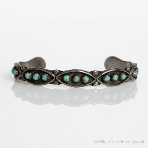Turquoise Marquise Zuni Bracelet