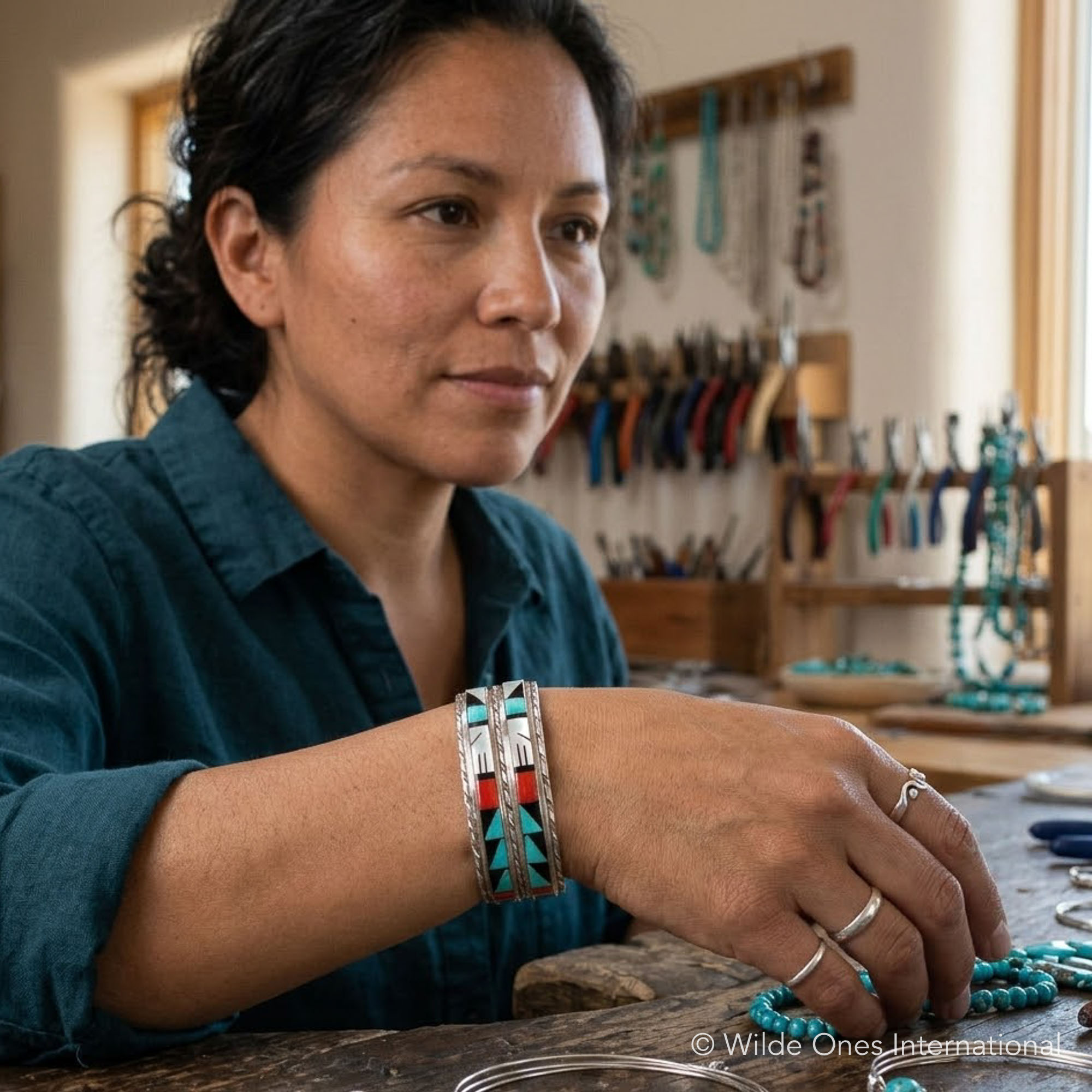Two-Row Multicolour Bracelet - Image 7
